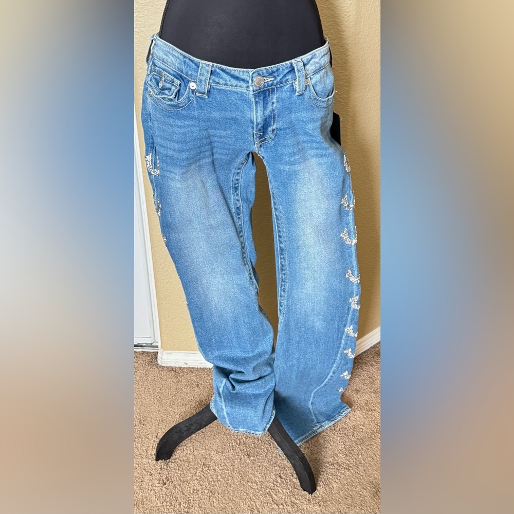 True Religion Joey Embellished Horseshoe Jeans